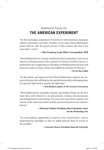 The American Experiment: Dialogues on a Dream
