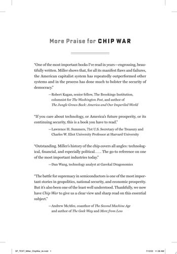 Chip War: The Fight for the World's Most Critical Technology