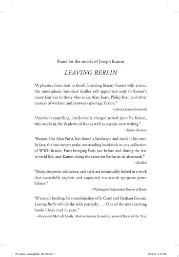 Leaving Berlin: A Novel