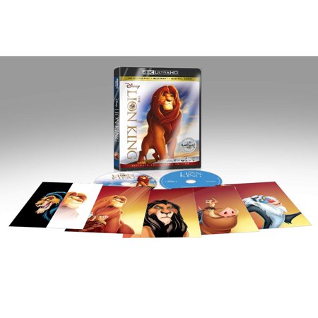 Lion King Ultimate 4k Ultra HD Blu Ray + Blu ray + Digital + Limited Edition Disney Collectible Cards Set cover
