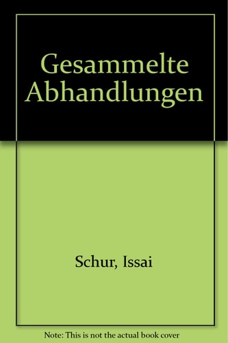 Gesammelte Abhandlungen