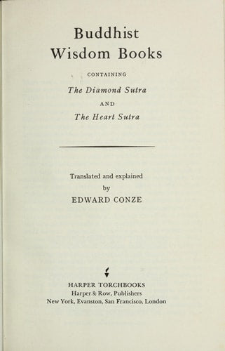 Buddhist Wisdom Books: The Diamond Sutra & The Heart Sutra