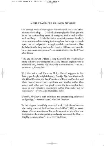 Frankly, My Dear: "Gone with the Wind" Revisited (Icons of America)