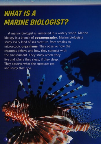 Marine Biologists (Scientists in the Field)