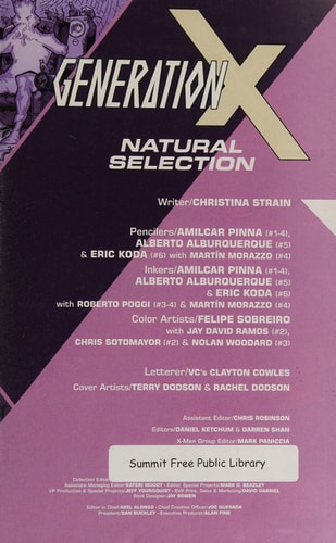 GENERATION X VOL. 1: NATURAL SELECTION
