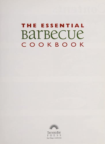 The Essential Barbecue Cookbook (Essential Cookbooks (Whitecap Hardcover))