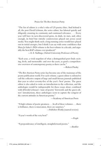 The Best American Poetry 2025 (The Best American Poetry series)