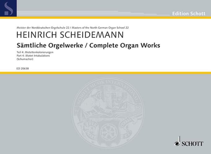 Oeuvres complètes pour orgue: Motettenkolorierungen. Vol. 22. organ.