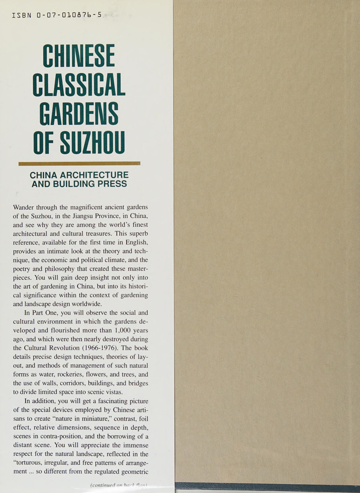 Chinese Classical Gardens of Suzhou