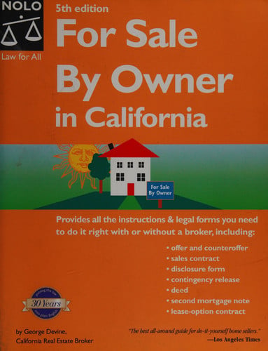 For Sale by Owner in California (For Sale By Owner in California, 5th ed)