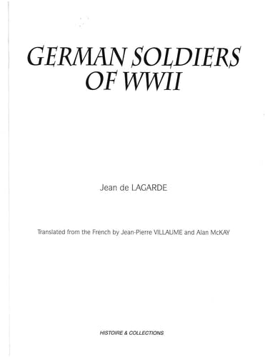 German Soldiers of World War Two