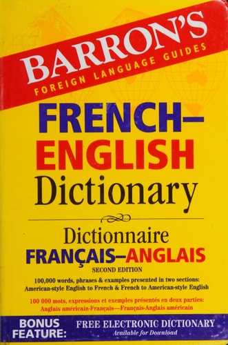 French-English Dictionary (Barron's Bilingual Dictionaries)