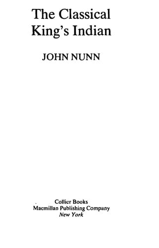 The Classical King's Indian (A Batsford chess book)