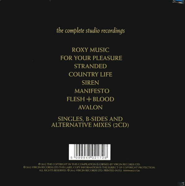 Roxy Music : The Complete Studio Recordings (CD, Album, RE + CD, Album, RE + CD, Album, RE + CD)