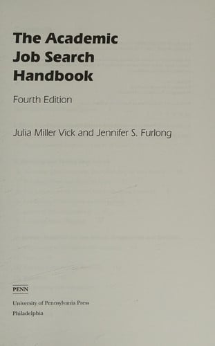 The Academic Job Search Handbook