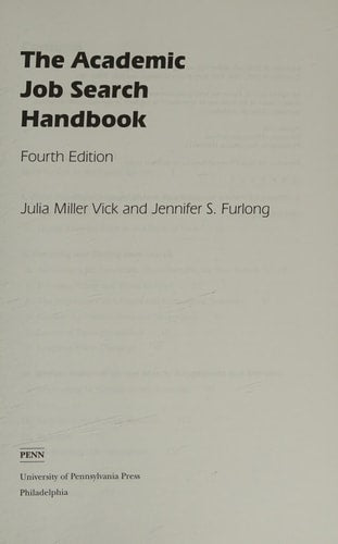 The Academic Job Search Handbook