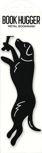 Black Lab Metal 'Hanging' Bookmark (Book Hugger series)