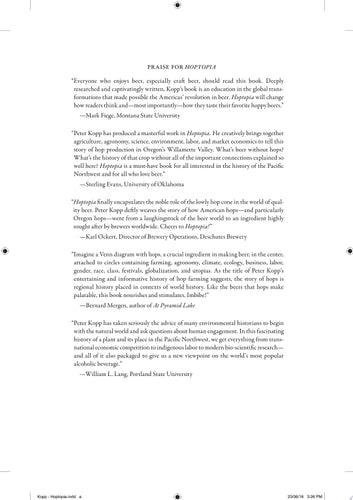 Hoptopia: A World of Agriculture and Beer in Oregon's Willamette Valley (California Studies in Food and Culture) (Volume 61)