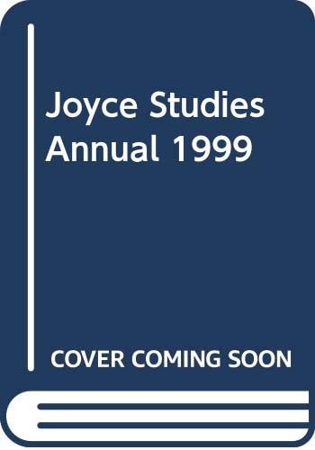 Joyce Studies Annual 1999