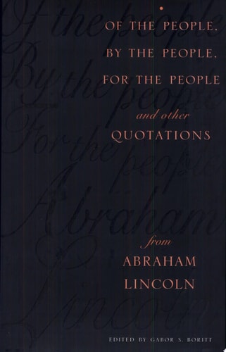 Of the People, By the People, For the People