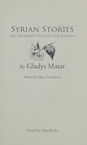 Syrian Stories: The Passionate Pages of Love & Death