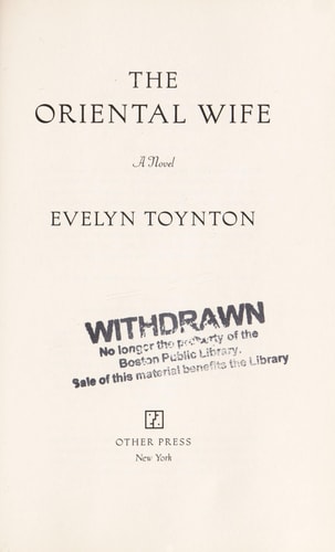 The Oriental Wife