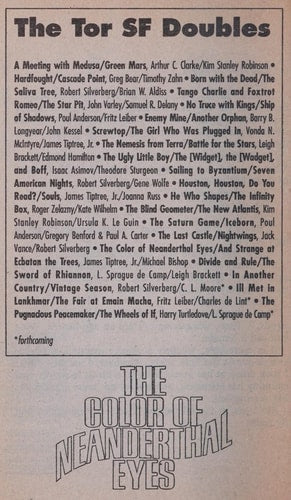 The Color of Neanderthal Eyes/and Strange at Ecbatan the Trees (Tor Double Novel No, 16)