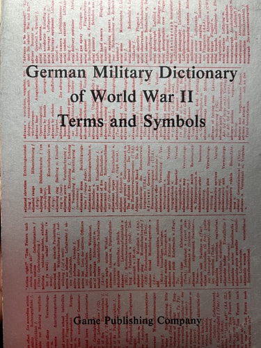 German military dictionary of World War II terms and symbols