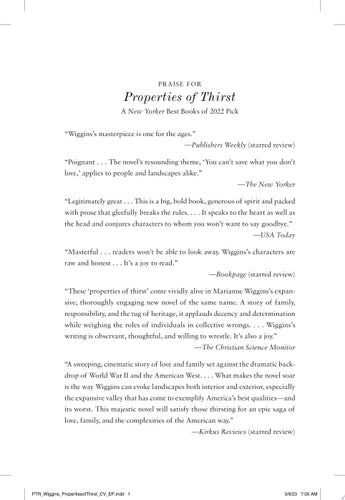 Properties of Thirst