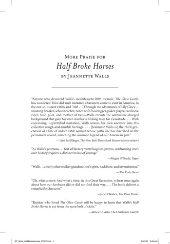 Half Broke Horses: A True-Life Novel