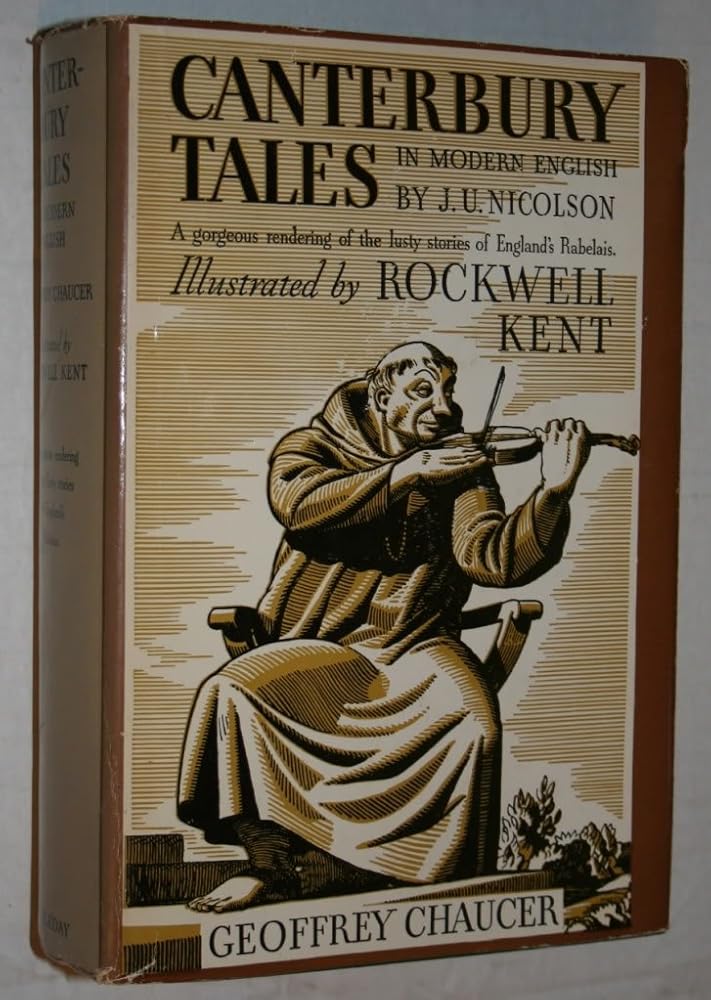 Canterbury Tales In Modern English, Illustrated by Rockwell Kent cover image