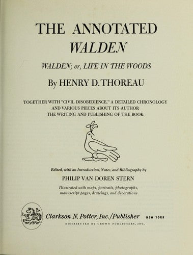 The Annotated Walden: Walden or Life in the Woods cover