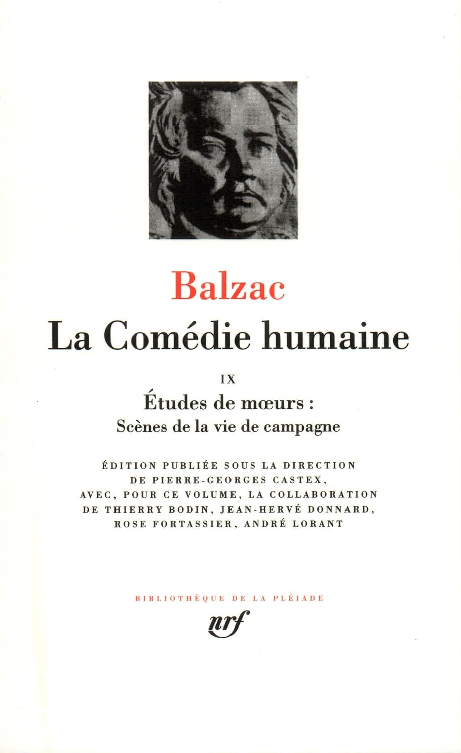 Balzac: La Comedie Humaine IX [French edition]