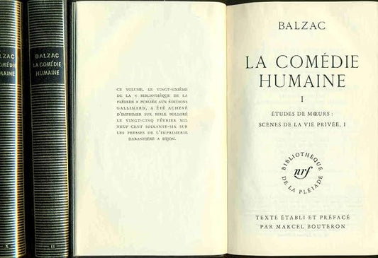 La Comédie Humaine, I, Etude De Moeurs - Scènes De La Vie Privée [French Edition]
