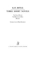 Three Short Novels: The Crazy Hunter; The Bridegroom's Body; Decision cover