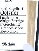 Luzifer, oder, gereinigte Beitra¨ge zur Geschichte der Franzo¨sischen Revolution: Auswahl (Philosophie, Geschichte, Kulturgeschichte) (German Edition) cover