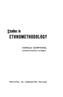 Studies in Ethnomethodology cover