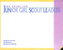 Junior Girl Scouts Leaders' Guide cover
