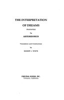 Interpretation of Dreams: Oneirocritica cover