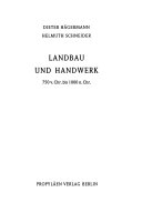 Technik Geschichte: Landbau Und Handwerk 750 V. Chr. Bis 1000 N. Chr. cover