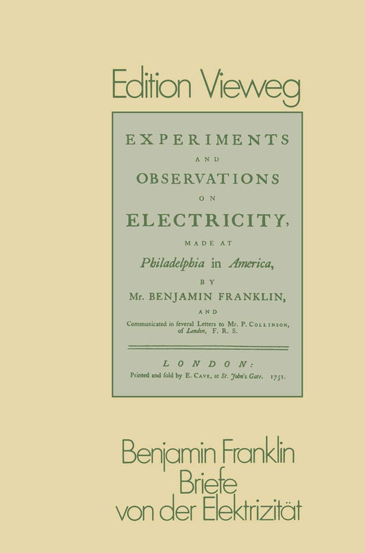 Briefe von der Elektrizität (Edition Vieweg) (German Edition)