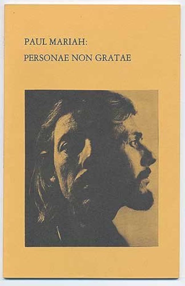 Personae non gratae: [poems]