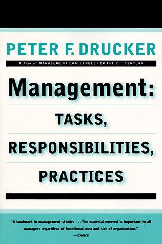 Management: Tasks, Responsibilities, Practices cover