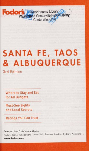 Fodor's Santa Fe, Taos & Albuquerque (Travel Guide) cover