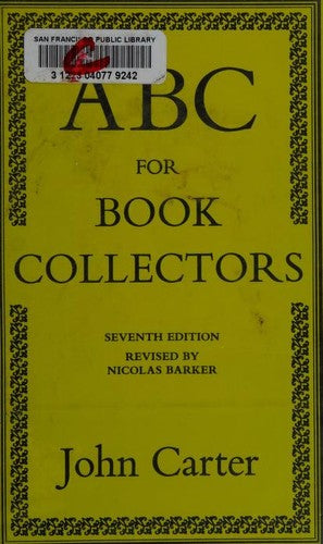 ABC for Book Collectors cover