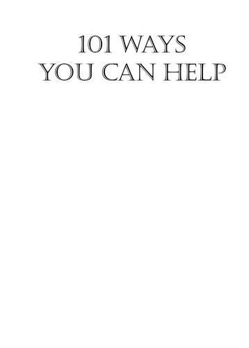 101 Ways You Can Help: How to Offer Comfort and Support to Those Who Are Grieving cover