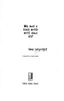 Why Must a Black Writer Write About Sex? cover