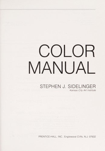 Color Manual cover