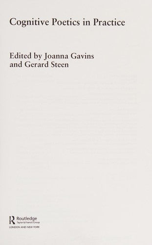 Cognitive Poetics in Practice cover