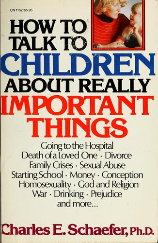 How to Talk to Children About Really Important Things cover